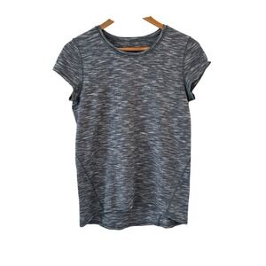 Lululemon Another Mile Short Sleeve Top Womens 6/8 Tiger Space Dye‎ Hail Gray